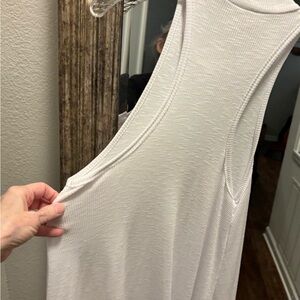 Free People White Textured dress (tank top style)